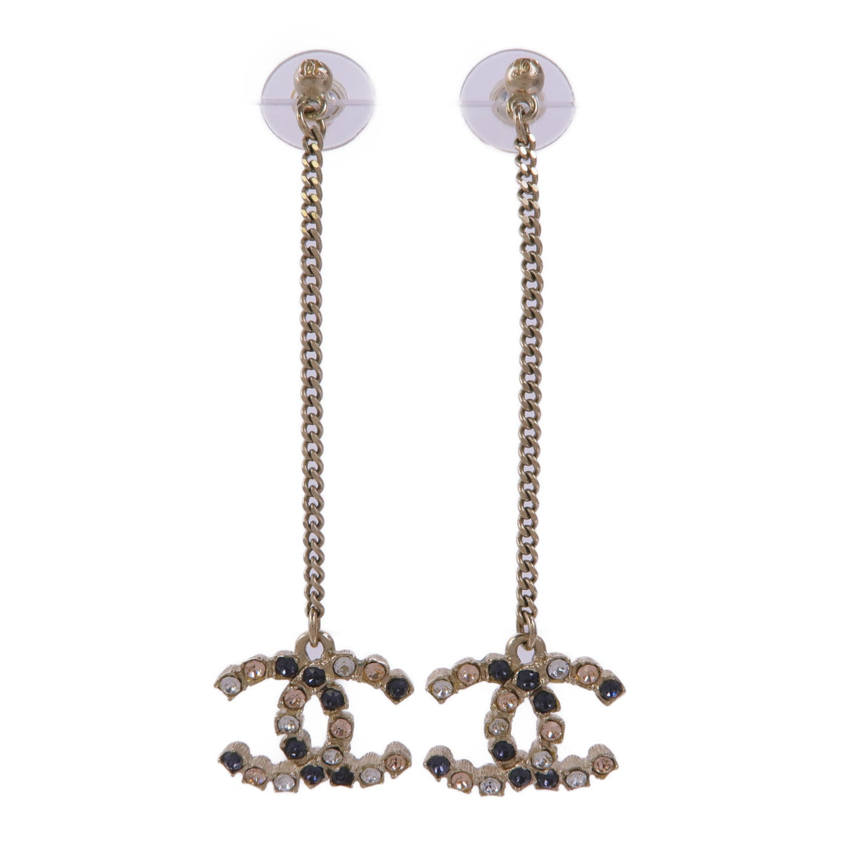 CHANEL CC Earrings · Rose Gold