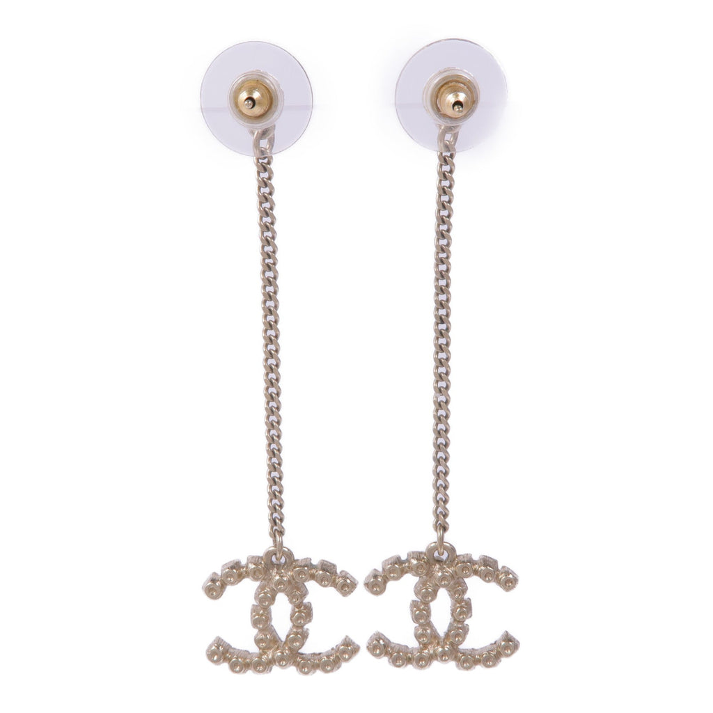 CHANEL CC Earrings · Rose Gold