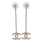 CHANEL CC Earrings · Rose Gold