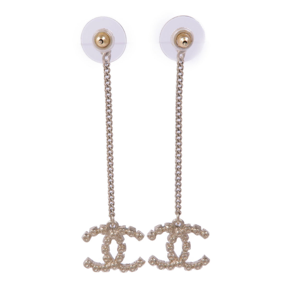 CHANEL CC Earrings · Rose Gold