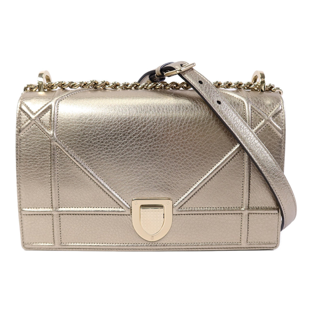 Dior Diorama · Metallic Calfskin