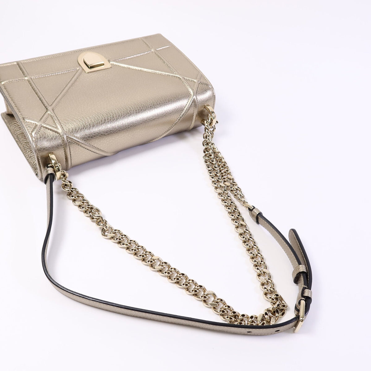 Dior Diorama · Metallic Calfskin