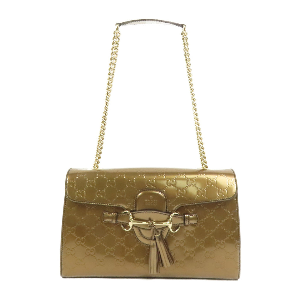 Gucci Emily · Patent Leather · Shoulder Bag