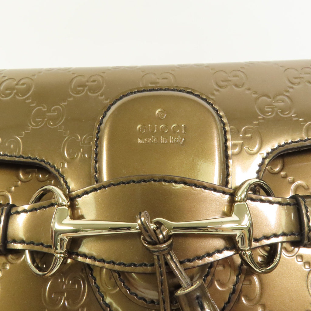Gucci Emily · Patent Leather · Shoulder Bag