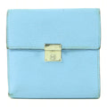 Hermès Clic 12 Wallet · Chèvre Celeste