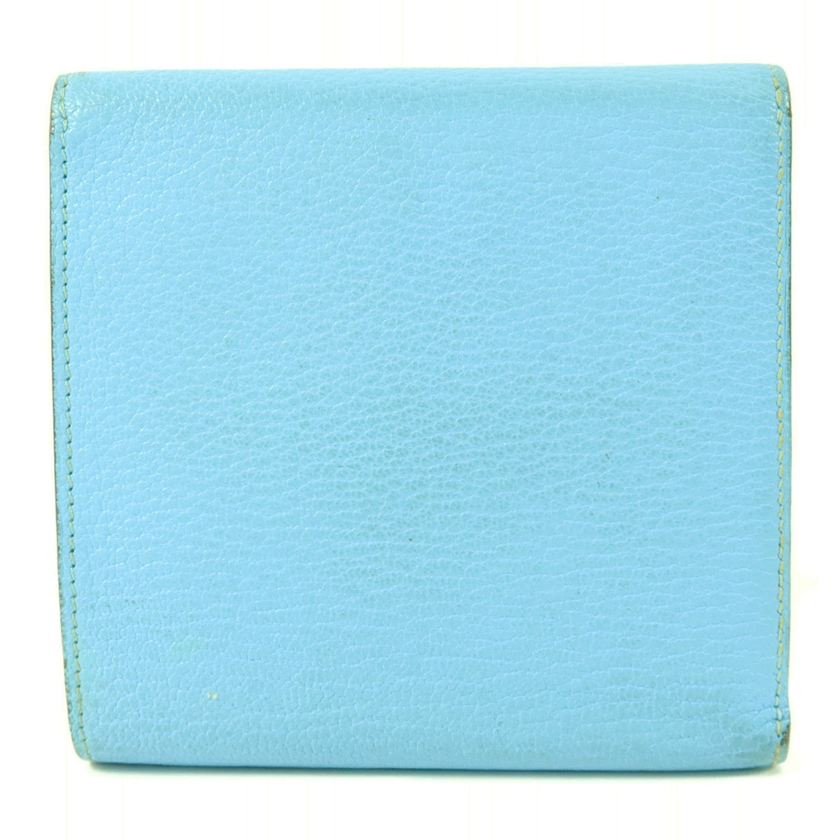 Hermès Clic 12 Wallet · Chèvre Celeste