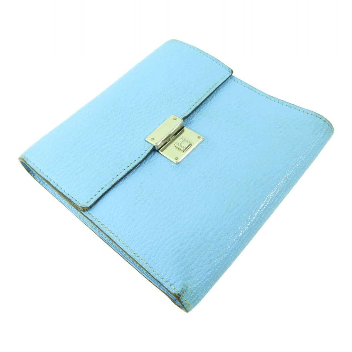 Hermès Clic 12 Wallet · Chèvre Celeste