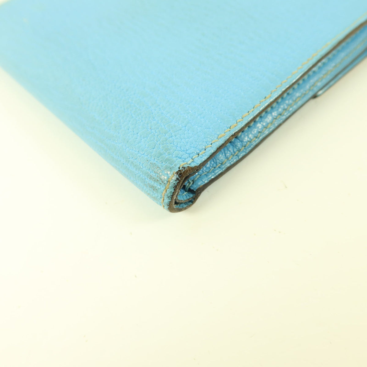Hermès Clic 12 Wallet · Chèvre Celeste