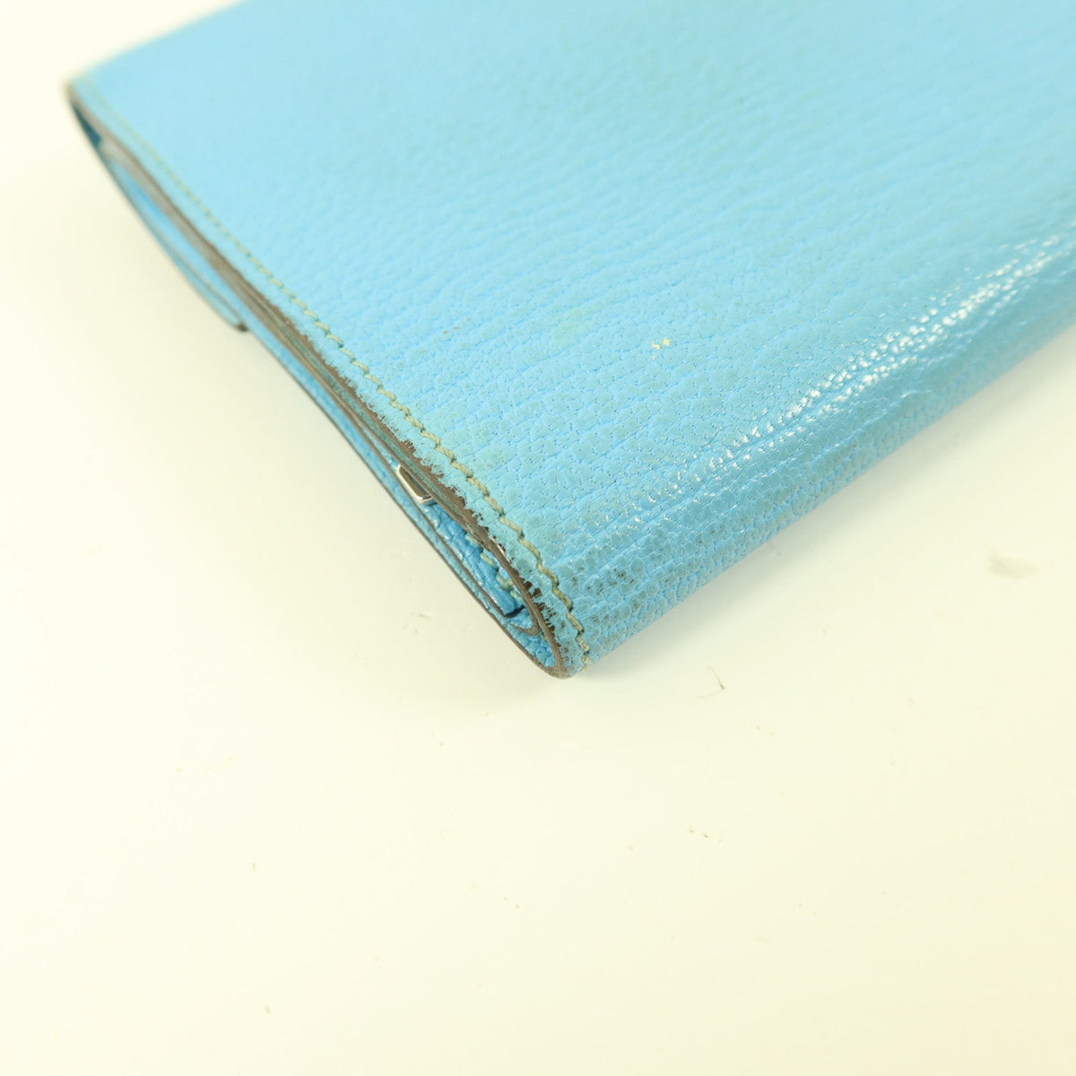 Hermès Clic 12 Wallet · Chèvre Celeste
