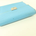 Hermès Clic 12 Wallet · Chèvre Celeste
