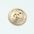 Chanel CC Earrings · Gold Tone