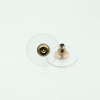 Chanel CC Earrings · Gold Tone