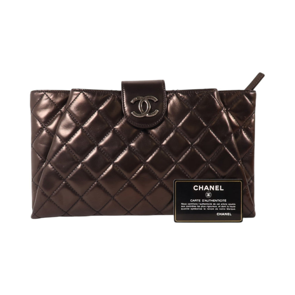 Chanel · Calfskin Envelope Clutch