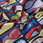 1960s Vintage Men's Hawaiian Shirt Pottery Print Cotton Button-down Short Sleeve Aloha Shirt