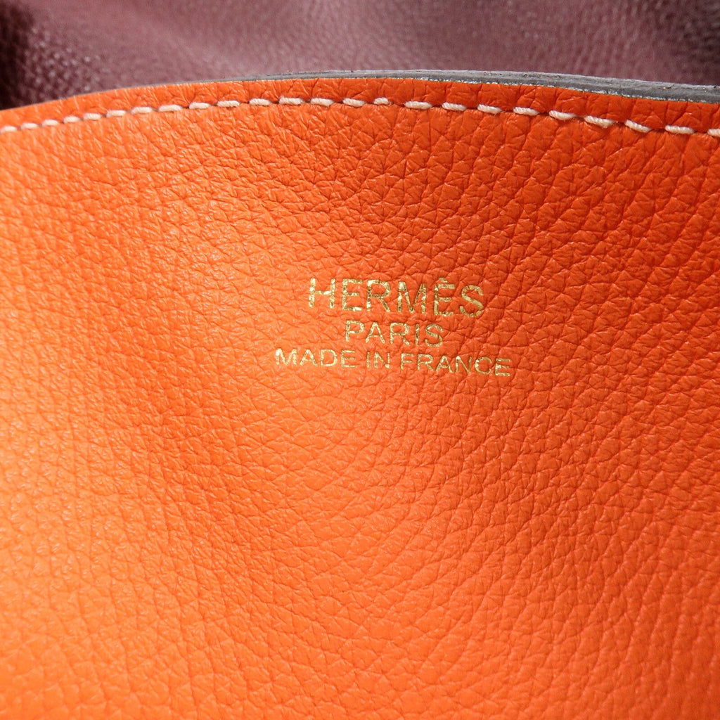 Hermès Double Sens 35 · Clemence · Prunoir/Feu