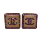 Chanel CC Earrings · Enamel