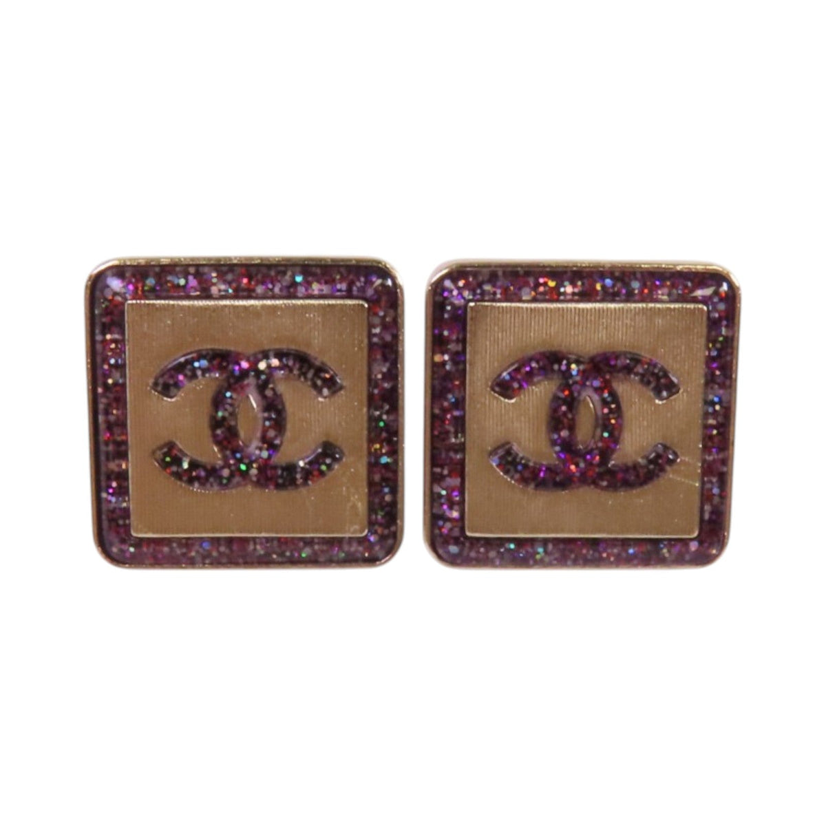 Chanel CC Earrings · Enamel
