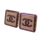 Chanel CC Earrings · Enamel