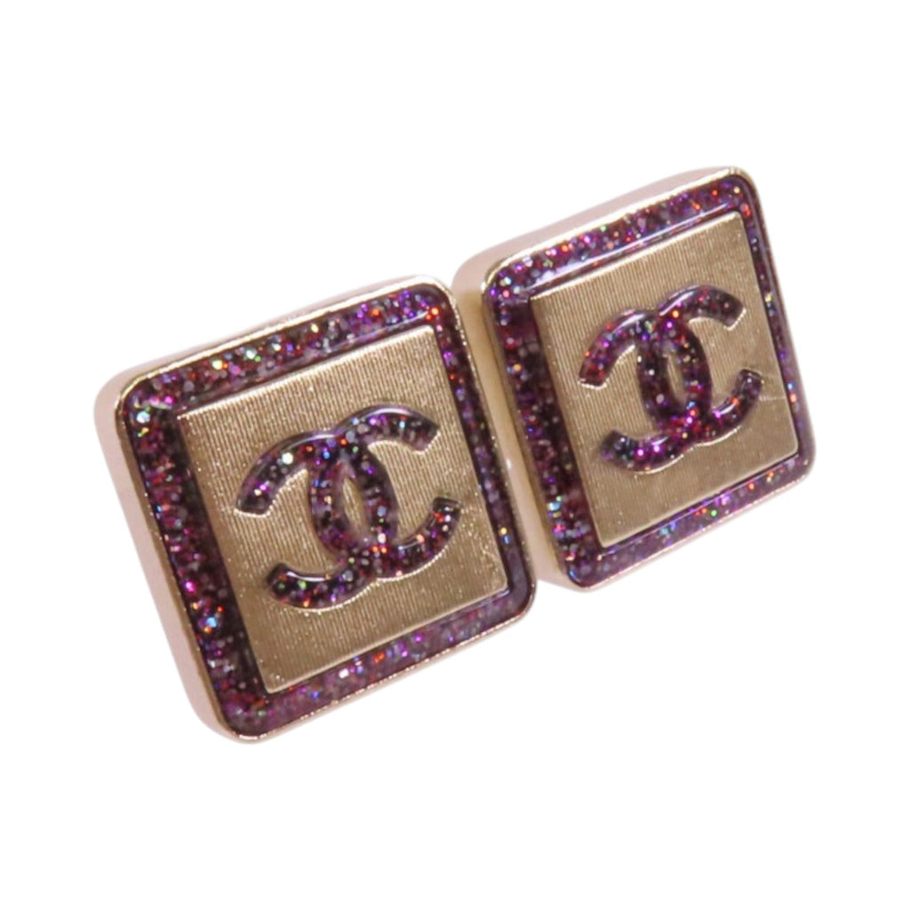 Chanel CC Earrings · Enamel