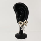 Chanel CC Earrings · Two-Tone Metal