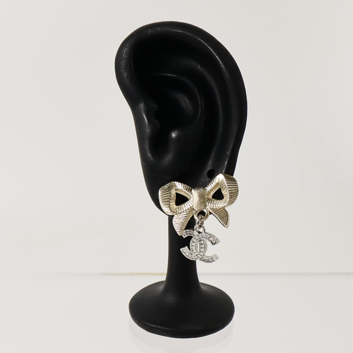 Chanel CC Earrings · Two-Tone Metal