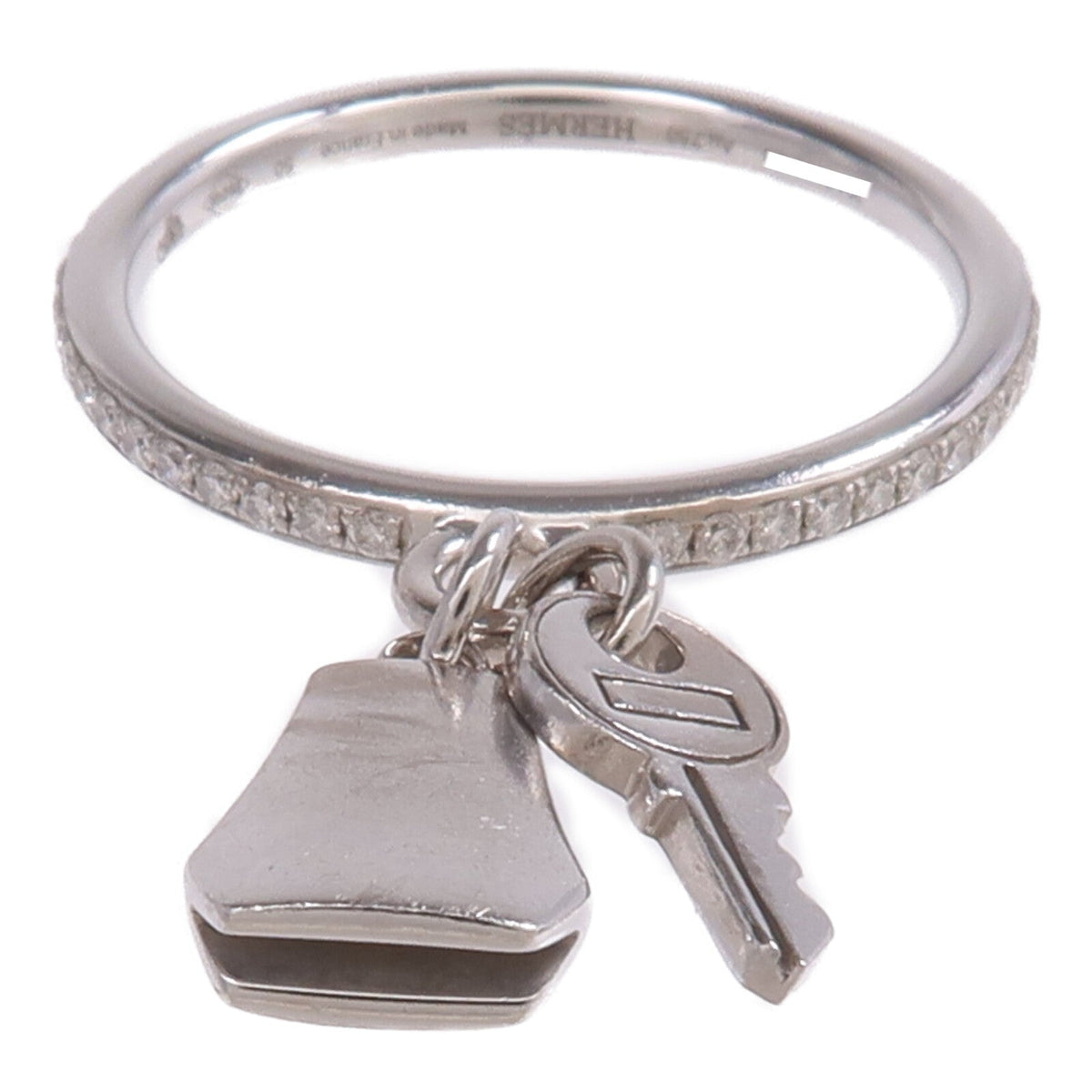 Hermès Kelly Clochette Ring · 18K White Gold