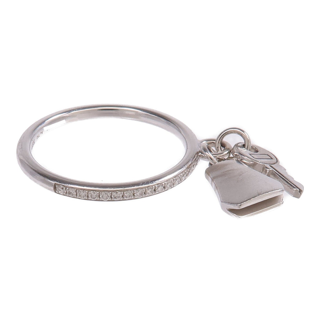 Hermès Kelly Clochette Ring · 18K White Gold