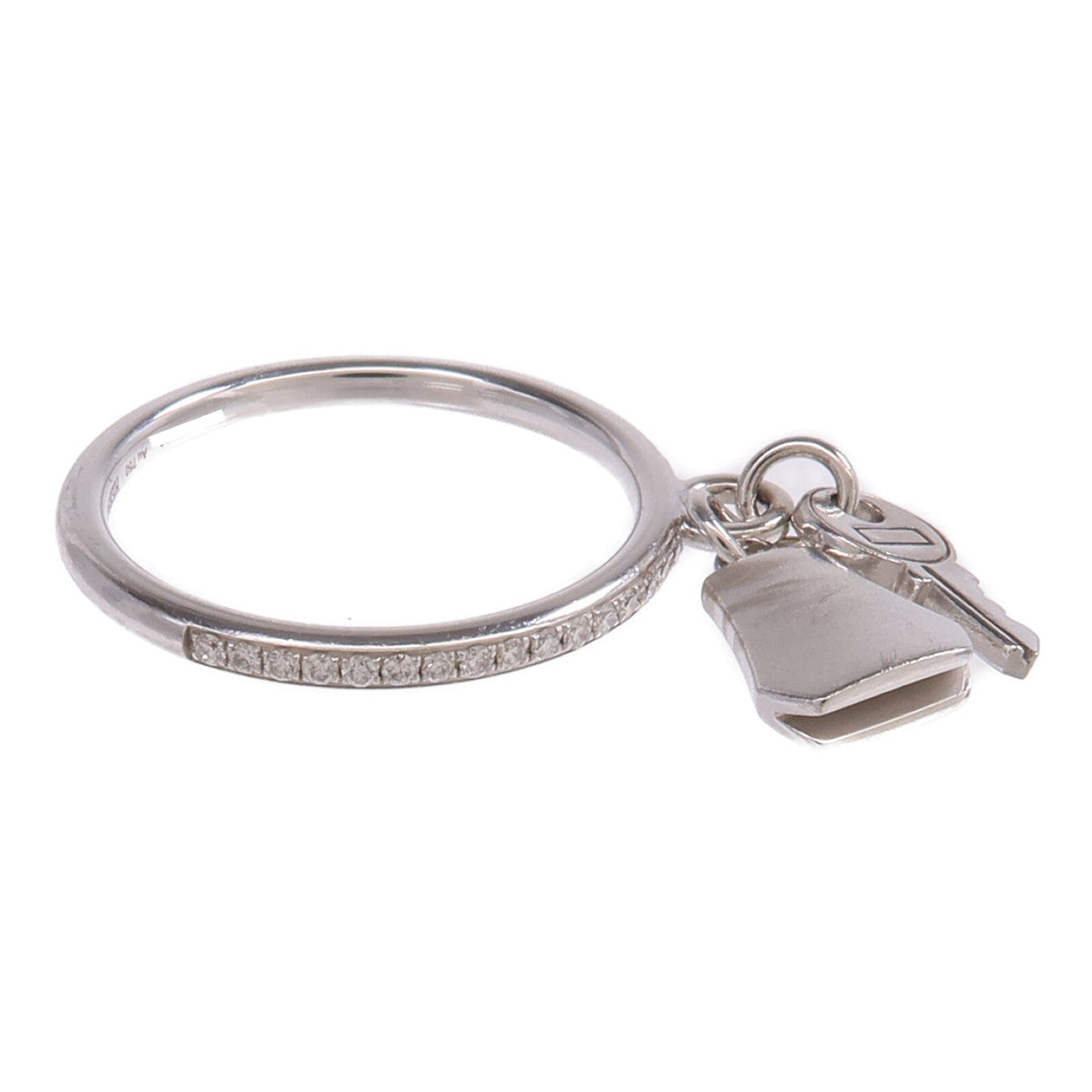 Hermès Kelly Clochette Ring · 18K White Gold