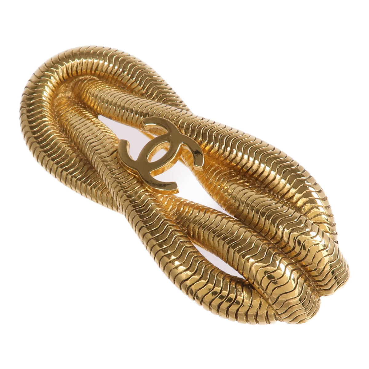 Chanel CC Brooch · Gold-Tone
