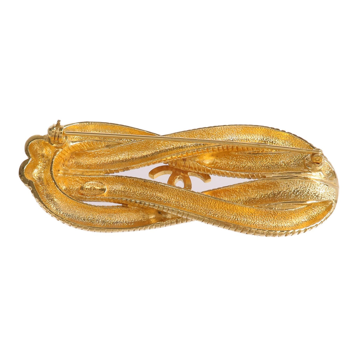 Chanel CC Brooch · Gold-Tone