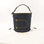 Delvaux Pin Mini · Denim Bucket Bag