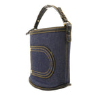 Delvaux Pin Mini · Denim Bucket Bag