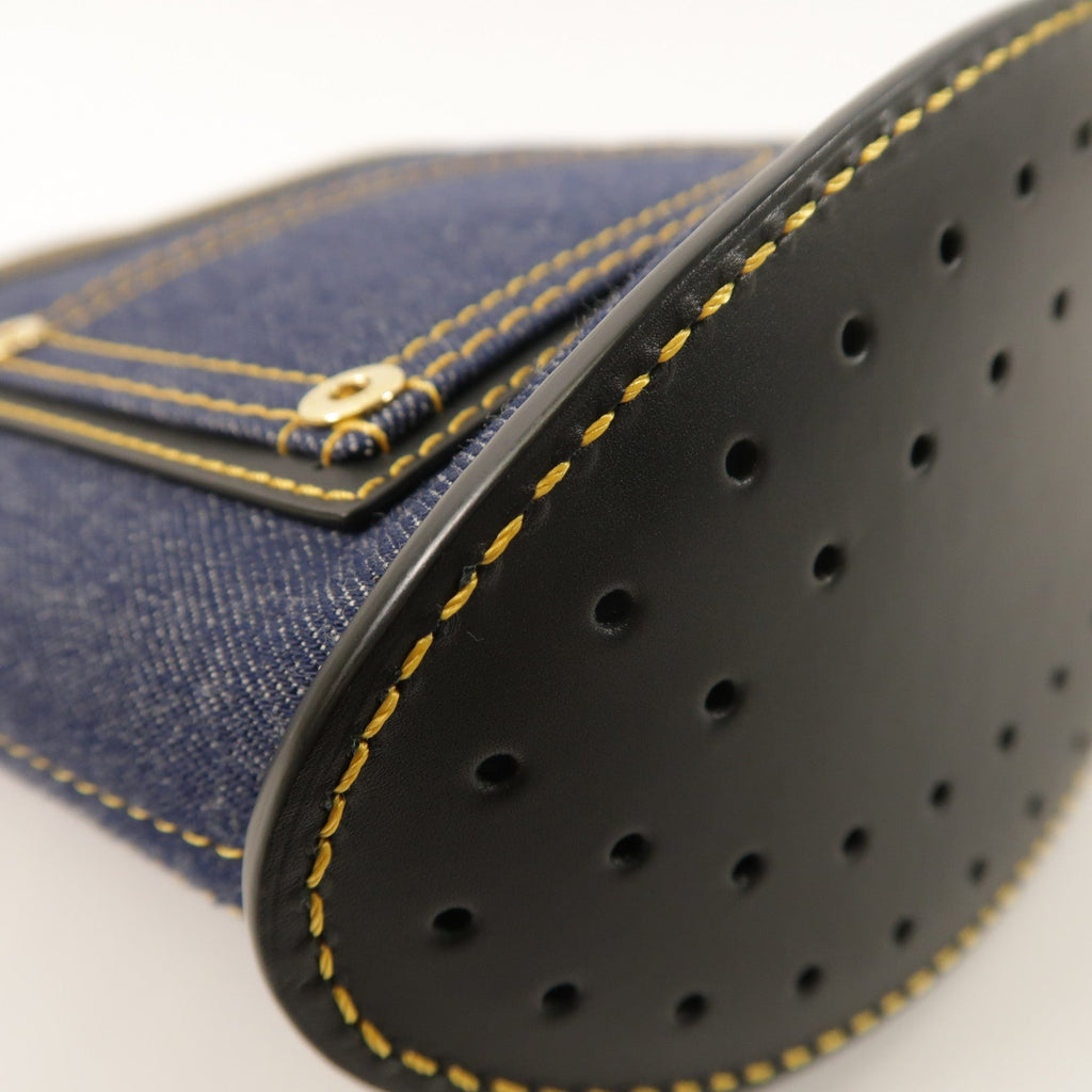 Delvaux Pin Mini · Denim Bucket Bag