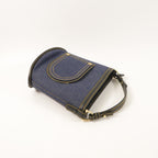 Delvaux Pin Mini · Denim Bucket Bag