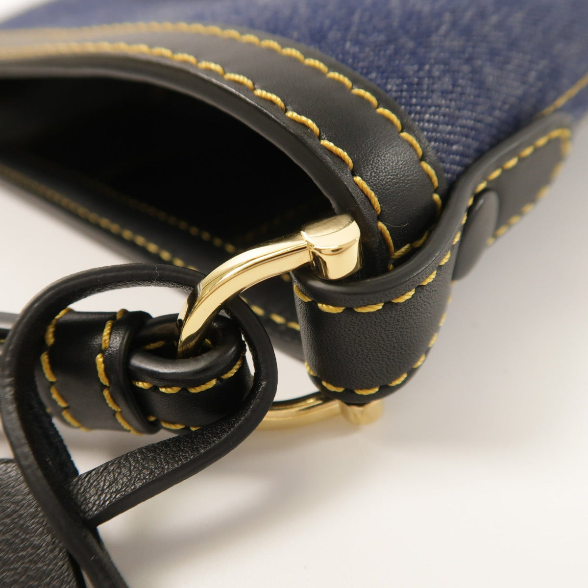 Delvaux Pin Mini · Denim Bucket Bag
