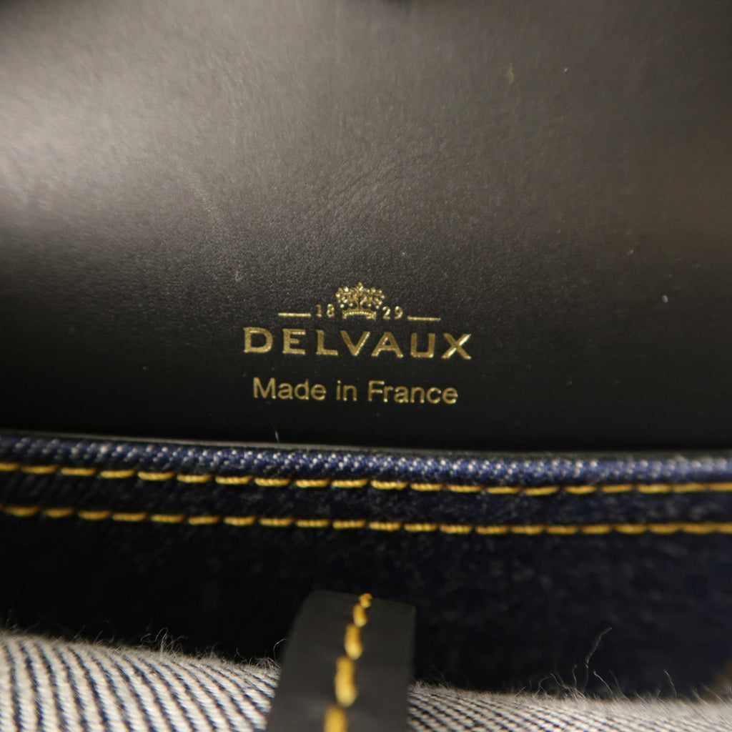 Delvaux Pin Mini · Denim Bucket Bag
