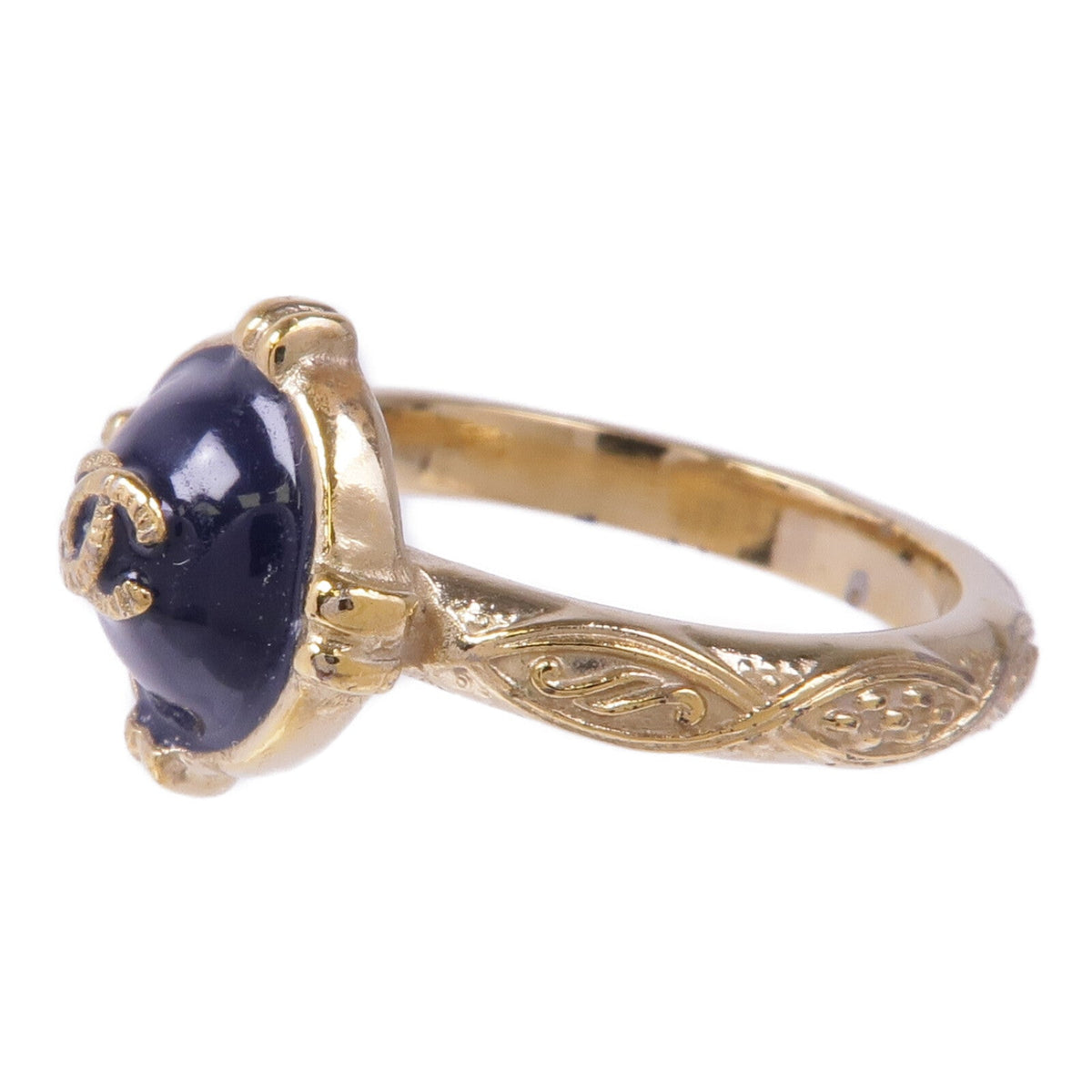 Chanel CC Ring · Metal · US 6