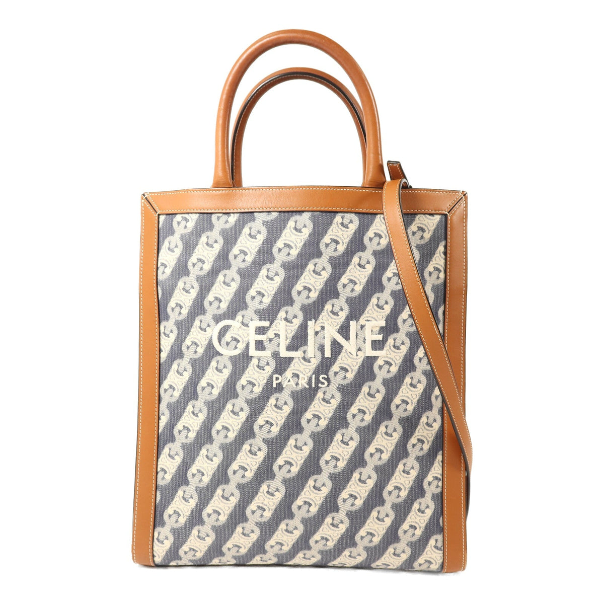 CELINE Cabas Vertical · Canvas & Calfskin