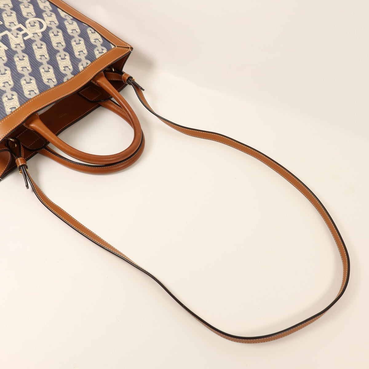 CELINE Cabas Vertical · Canvas & Calfskin