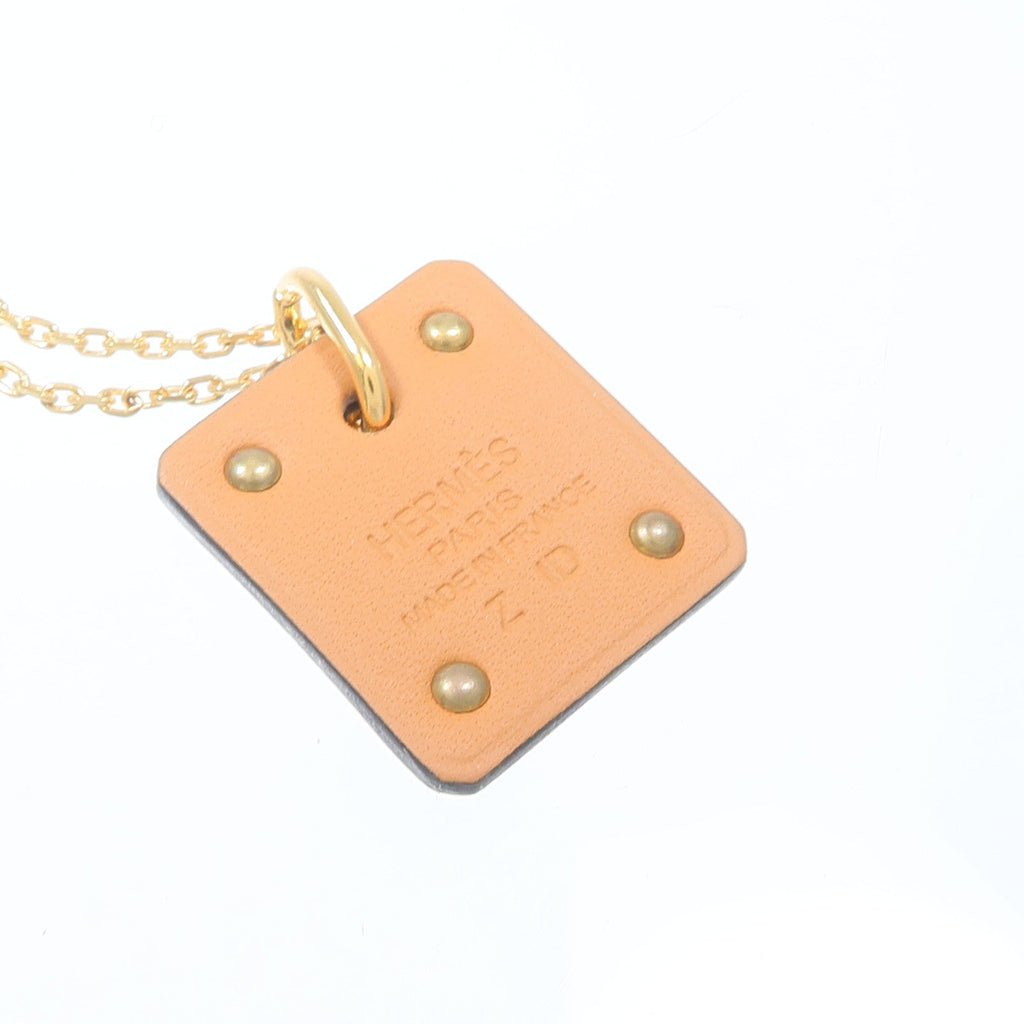 Hermès As Coeur · Swift Leather Necklace