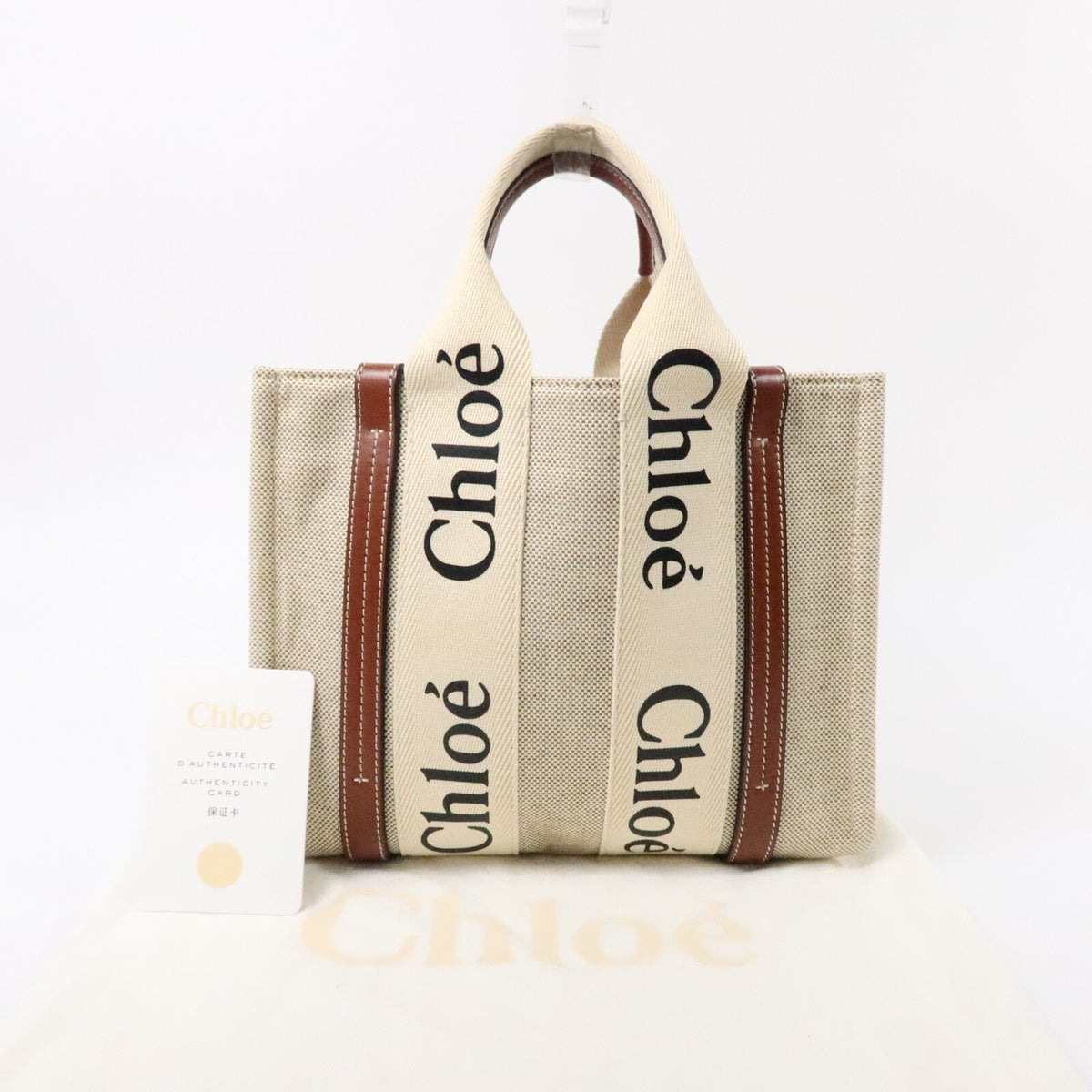 Chloé Mini Woody · Canvas