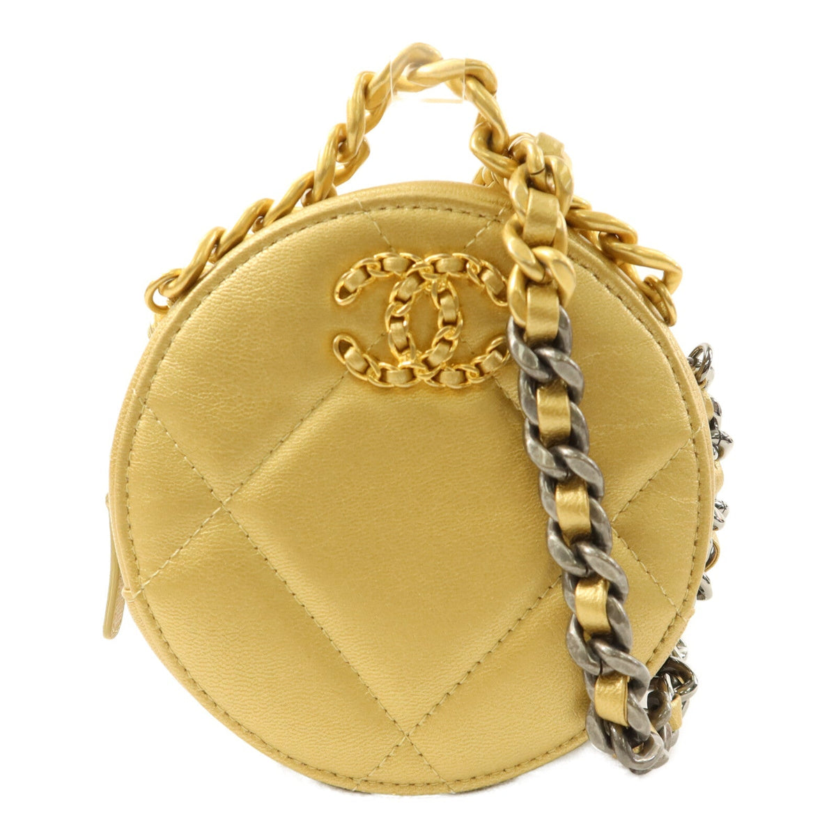 Chanel C19 Round Clutch · Lambskin