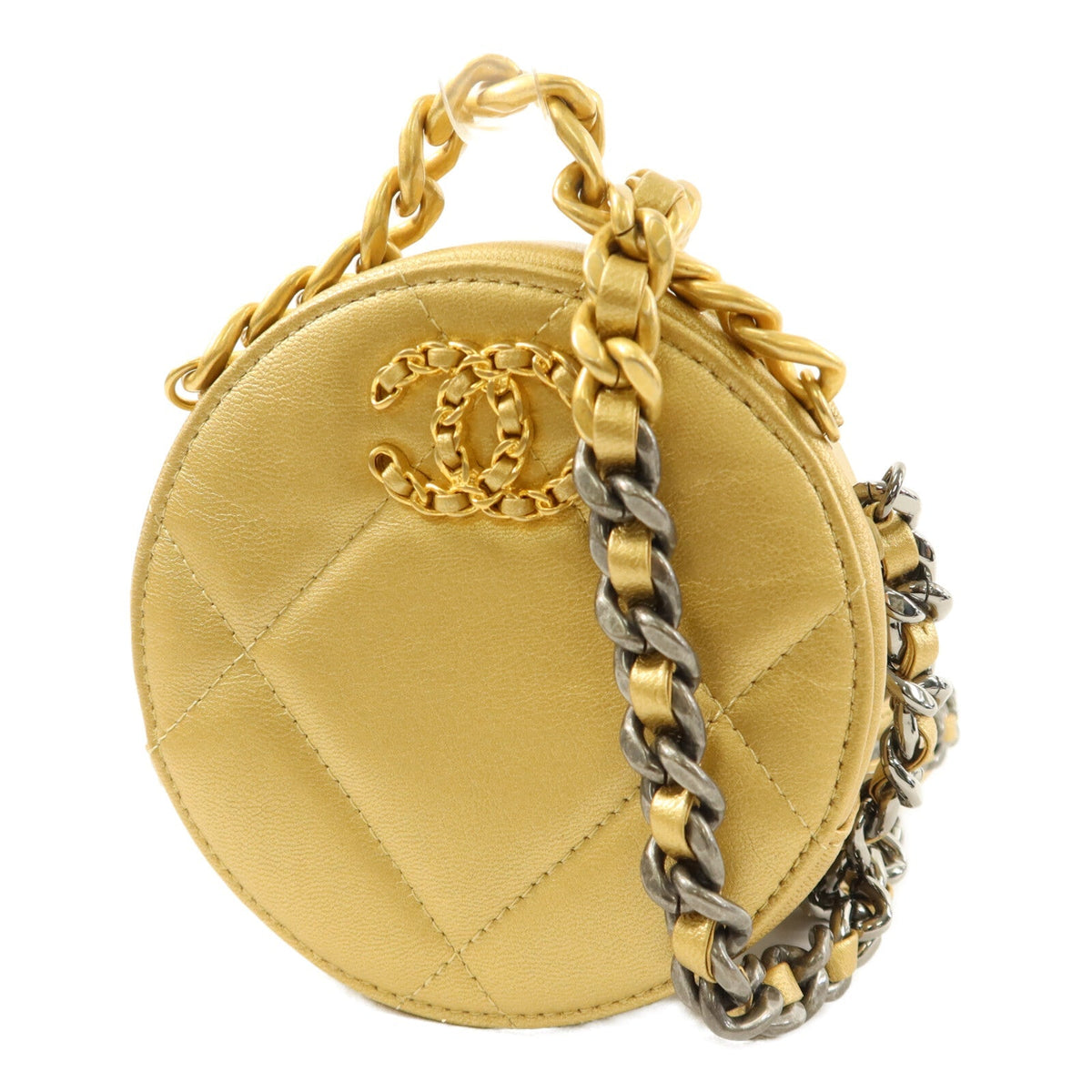 Chanel C19 Round Clutch · Lambskin