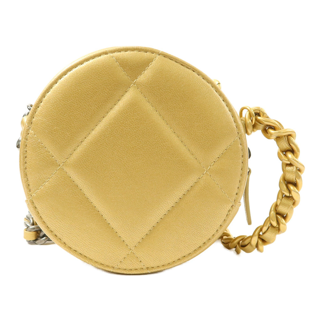 Chanel C19 Round Clutch · Lambskin
