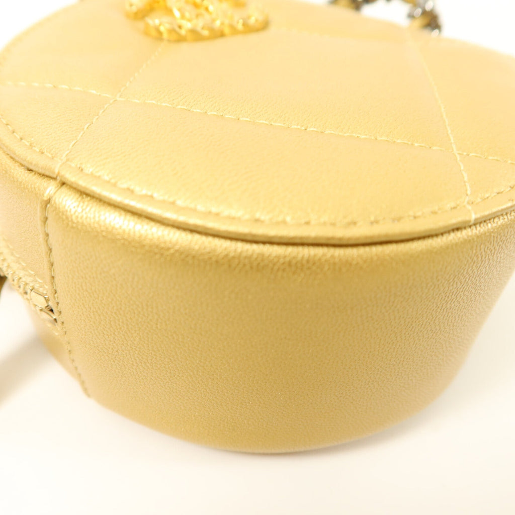 Chanel C19 Round Clutch · Lambskin