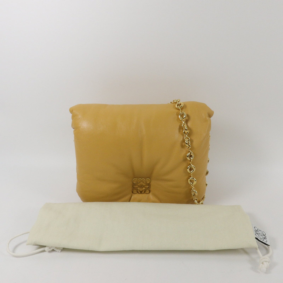 LOEWE Goya Puffer · Lambskin Chain Bag