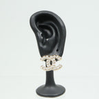 Chanel CC Earrings · Crystal Detail