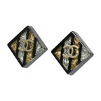 Chanel CC Earrings · PVC · Metal Accent