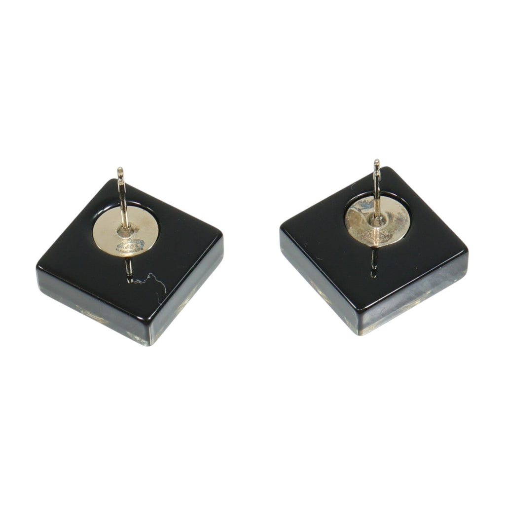 Chanel CC Earrings · PVC · Metal Accent