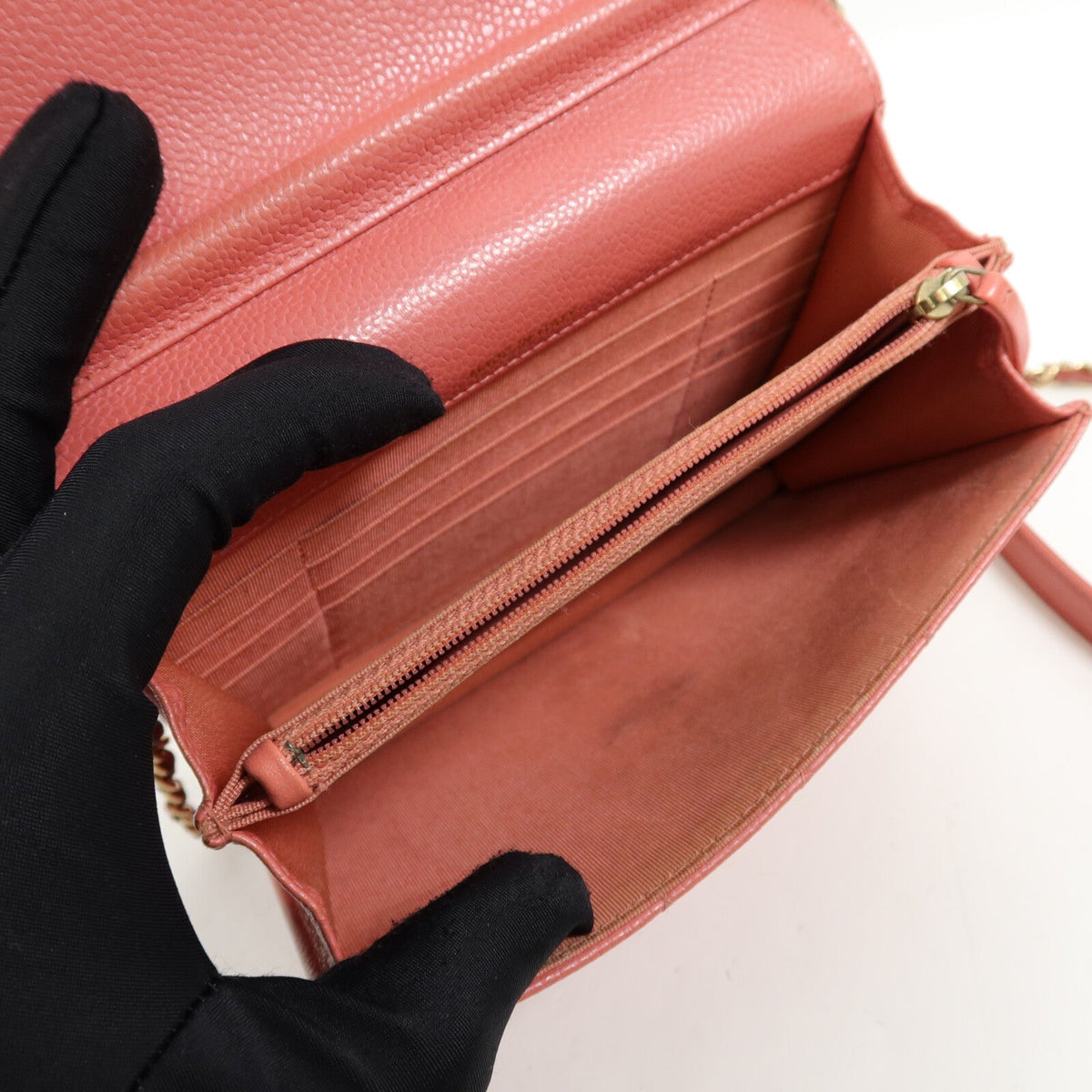 Chanel Wallet On Chain · Calfskin